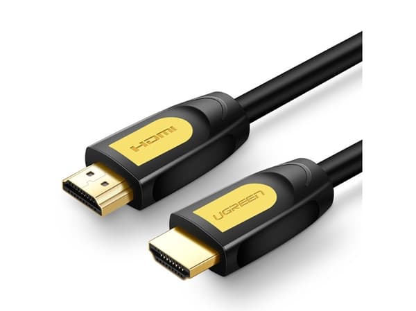 Ugreen 10128, 1,5 m, HDMI Type A (Standard), HDMI Type A (Standard), 18 Gbit/s, Sort, Gult