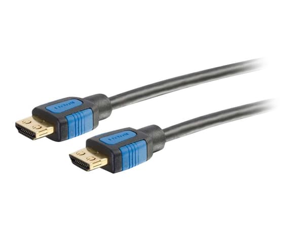 C2G 3ft HDMI Cable with Gripping Connectors - High Speed 4K HDMI Cable - 4K 60Hz - M/M - HDMI-kabel med Ethernet - HDMI hann til HDMI hann - 91.4 cm