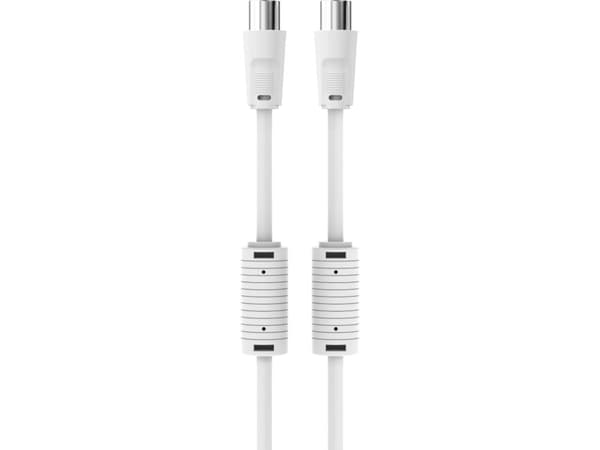 Sinox PRO antennekabel. YouSee & Stofa godkendt. 1,5m. Hvid