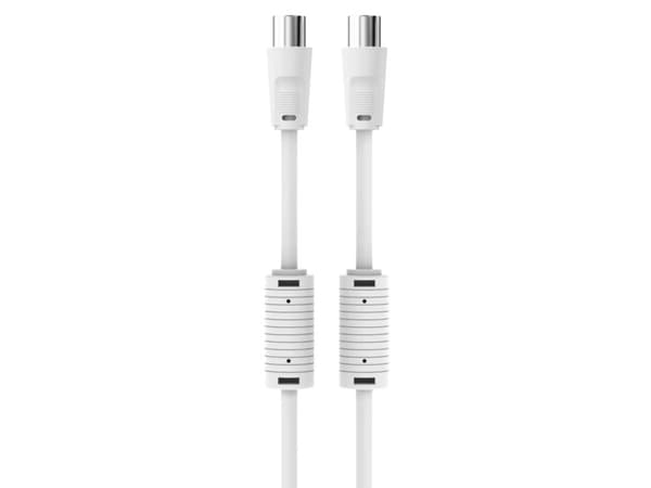 Sinox PRO antennkabel YouSee & Stofa godkänd. 5m. vit