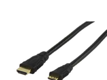 Valueline CABLE-555G/10, 10 m, HDMI Type A (Standard), HDMI Type C (Mini), Sort