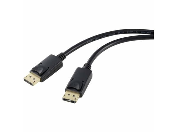 Renkforce RF-5245266, 1 m, DisplayPort, DisplayPort, Hankjønn, Hankjønn, 4096 x 2160 piksler