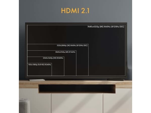 Claroc-kabel Claroc HDMI 2.1 optisk kabel AOC 8K 120Hz 70 m