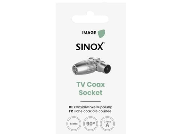 Sinox Coax antennkontakter i metall YouSee & Stofa-godkända