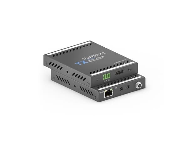 PureTools PT-HDBT-100, 3840 x 2160 piksler, AV-sender og -mottaker, 70 m, Koblet med ledninger (ikke trådløs), HDCP