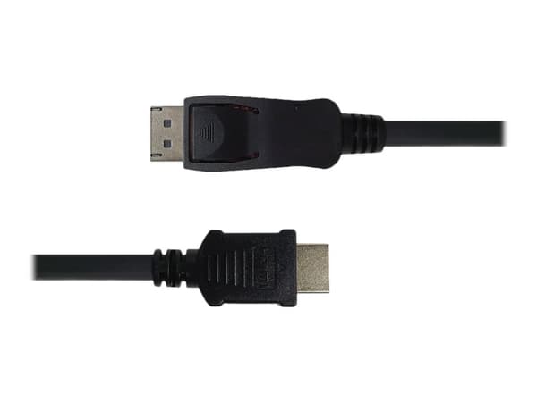 DELTACO - Adapterkabel - DisplayPort hann til HDMI hann - 3 m - svart - 4K 30Hz støtte