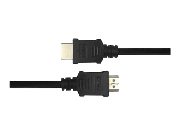 DELTACO - Hög hastighet - HDMI-kabel med Ethernet - HDMI hane till HDMI hane - 5 m - svart - 4K30Hz stöd