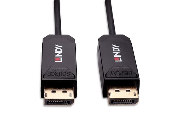 Lindy 38520, 10 m, DisplayPort, DisplayPort, Hankjønn, Hankjønn, 7680 x 4320 piksler