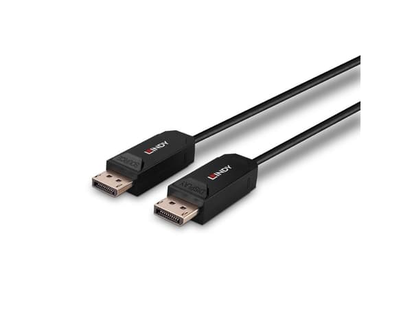 Lindy 38520, 10 m, DisplayPort, DisplayPort, Hankjønn, Hankjønn, 7680 x 4320 piksler