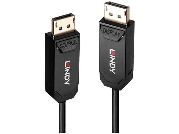 Lindy 38520, 10 m, DisplayPort, DisplayPort, Hankjønn, Hankjønn, 7680 x 4320 piksler