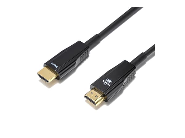 DELTACO - Ultra High Speed - HDMI-kabel - HDMI hann til HDMI hann - 10 m - svart - 4K 120 Hz støtte, 8 K 60 Hz (7680 x 4320) støtte, Active Optical C