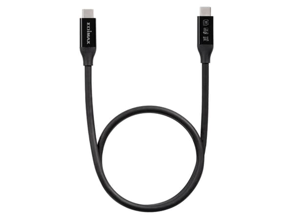 Edimax UC4 Series - USB-kabel - 24 pin USB-C (hann) til 24 pin USB-C (hann) - USB4 / Thunderbolt 3 / DisplayPort - 20 V - 5 A - 3 m - Fast Power Char