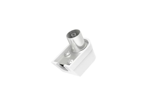 Hama Essential Line - Antennekontakt hunn vinklet - koaksial - hvit