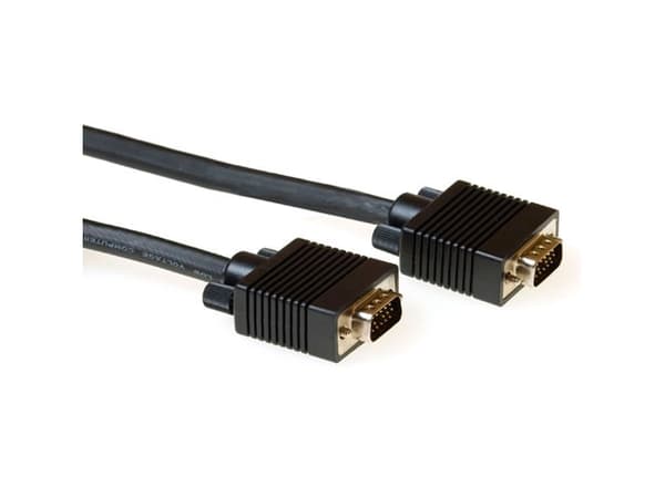 ACT VGA connection cable male-male black 10 m 10m VGA (D-Sub) VGA (D-Sub) Schwarz VGA-Kabel (AK4269)