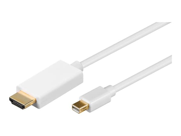 goobay - Adapterkabel - Mini DisplayPort til HDMI-kabel - 2 m - hvit