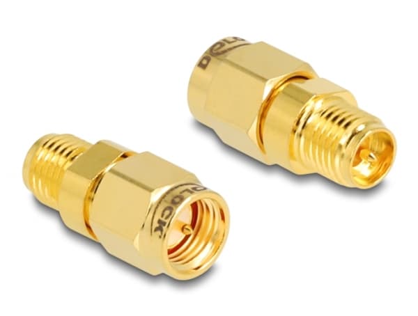 Delock Adapter RP-SMA-kontakt til SMA-plugg