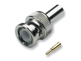 EFB Elektronik 52500.2, BNC, Hankjønn, 50 O, Sølv, Messing