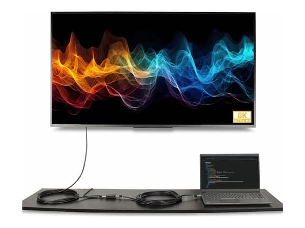 StarTech.com 33ft (10m) 8K 60Hz HDMI Signal Booster, Active HDMI 2.1 Inline Repeater and Video Signal Amplifier up to 8K 60Hz/4K 144Hz, Compact HDMI