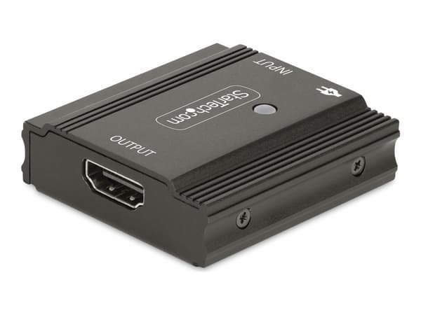 StarTech.com 33ft (10m) 8K 60Hz HDMI Signal Booster, Active HDMI 2.1 Inline Repeater and Video Signal Amplifier up to 8K 60Hz/4K 144Hz, Compact HDMI