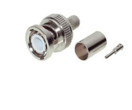 shiverpeaks BASIC-S BNC crimpplugg, RG 59 koaksialkabel crimpversjon, crimpplugg, 75 ohm, i polybag (BS98802-1)