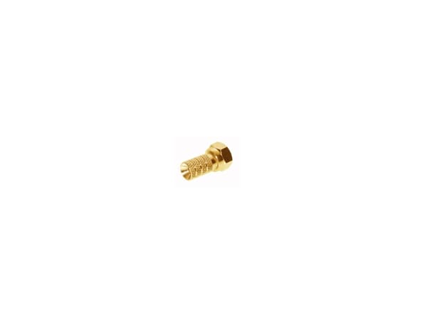 shiverpeaks ®-BASIC S-F liitin 4.0, kullattu, isolla mutterilla (BS85002-AG)