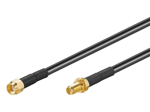 MicroConnect - Antenneforlengelseskabel - R-SMA (hann) til R-SMA (hunn) - 3 m