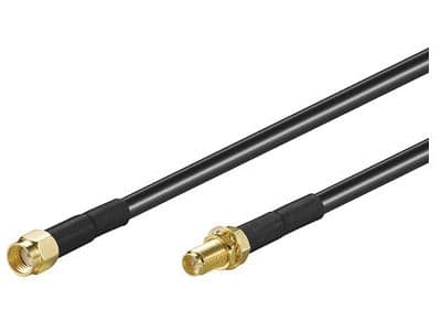 MicroConnect - Antenneforlengelseskabel - R-SMA (hann) til R-SMA (hunn) - 3 m