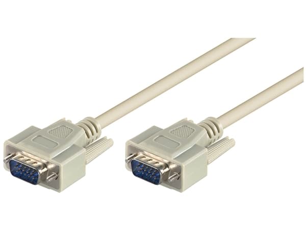 goobay - Videokabel - VGA - HD-15 (VGA) hann til HD-15 (VGA) hann - 5 m - grå