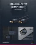 Miniatyrbillede 7 af 8: ClickTronic Ultrahøj hastighed HDMI™-kabel Premium-kabel | 1x HDMI™-stik  1x HDMI™-stik | 1,0 m | UHD 8K @ 60 Hz