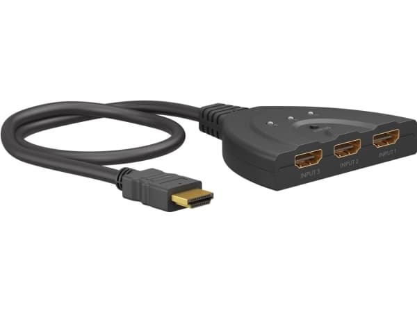 Goobay HDMI™ Switch Box 3 til 1 (4K @ 30 Hz) (58487)