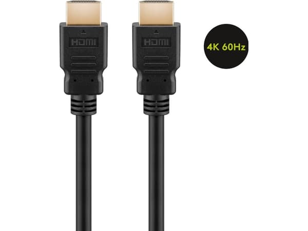 Goobay 60626, 10 m, HDMI Typ A (standard), HDMI Typ A (standard), 3D kompatibilitet, 18 Gbit/s, Svart