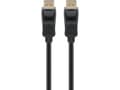 Miniatyrbilde 3 av 5: Goobay 64853, 2 m, DisplayPort, DisplayPort, Hankjønn, Hankjønn, Sort