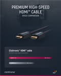 Miniatyrbild 5 av 8: ClickTronic Höghastighets HDMI™-kabel med Ethernet Premiumkabel | 1x HDMI™-kontakt  1x HDMI™-kontakt | 7,5 m | UHD 4K @ 60 Hz