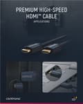 Miniatyrbild 7 av 8: ClickTronic Höghastighets HDMI™-kabel med Ethernet Premiumkabel | 1x HDMI™-kontakt  1x HDMI™-kontakt | 7,5 m | UHD 4K @ 60 Hz