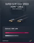 Miniatyrbillede 5 af 10: ClickTronic Ultra-Slim Højhastigheds HDMI™-kabel med Ethernet Premium-kabel | 1x HDMI™-stik  1x HDMI™-stik | 0,5 m | UHD 4K @ 60 Hz