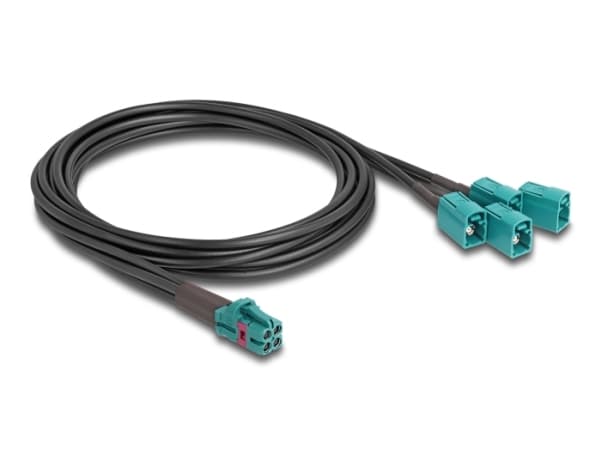 Delock - Antennekabel - mini FAKRA Z connector (hann) til FAKRA Z-kobling (hann) - 1 m - RAL 5021, vannblå