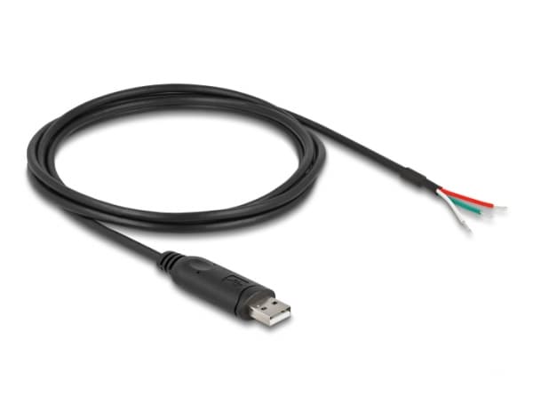 Delock - USB / serieadapter - USB 2.0 - RS-485, Modbus - Sekvensielll RS-485 - svart