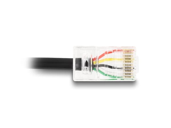 Delock - Nettverkskabel - RJ-50 (hann) til USB (hann) - 2 m - svart