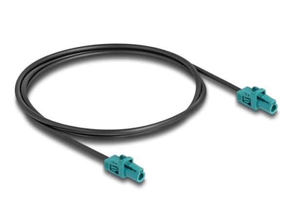 Delock - Antennekabel - mini FAKRA Z connector (hann) til mini FAKRA Z connector (hann) - 1 m - RAL 5021, vannblå