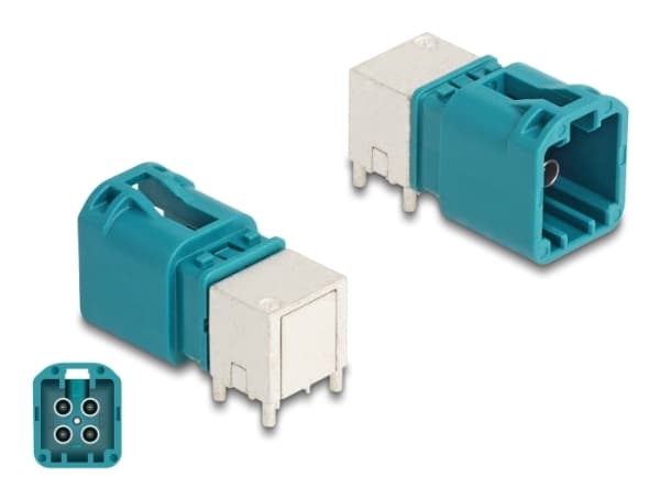 Delock - Antenna plug - FAKRA Z - RAL 5021, vannblå