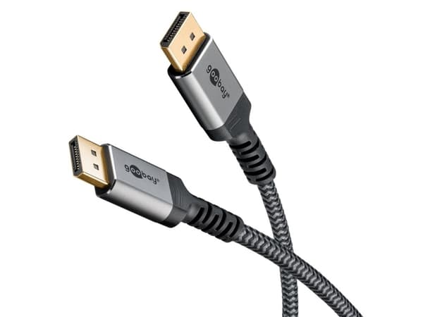 Goobay 65264, 1 m, DisplayPort, DisplayPort, Hankjønn, Hankjønn, 7680 x 4320 piksler