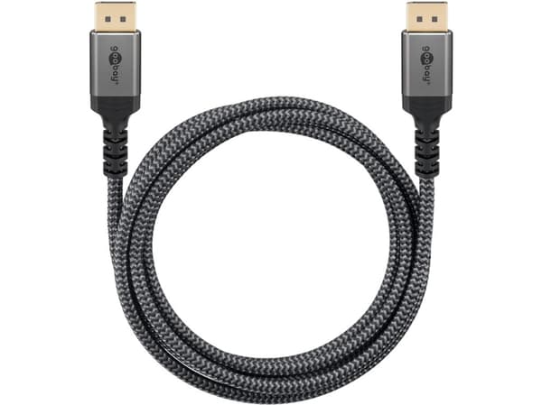 Goobay 65264, 1 m, DisplayPort, DisplayPort, Hankjønn, Hankjønn, 7680 x 4320 piksler