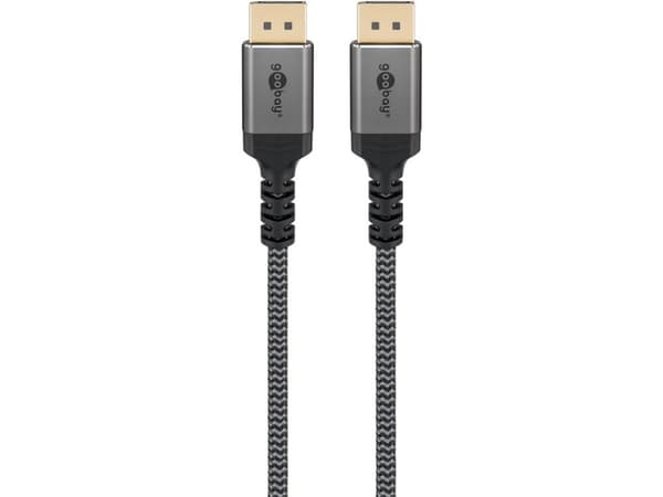 Goobay 65264, 1 m, DisplayPort, DisplayPort, Hankjønn, Hankjønn, 7680 x 4320 piksler