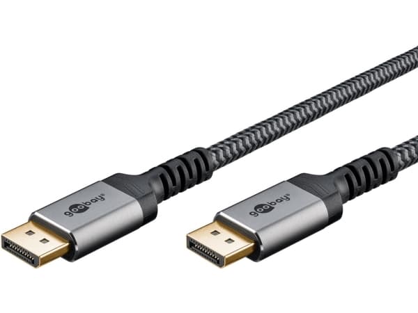 Goobay 65264, 1 m, DisplayPort, DisplayPort, Hankjønn, Hankjønn, 7680 x 4320 piksler