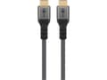 Miniatyrbild 2 av 5: Goobay 64999, 0,5 m, HDMI Typ A (standard), HDMI Typ A (standard), 3D kompatibilitet, 48 Gbit/s, Svart, Silver