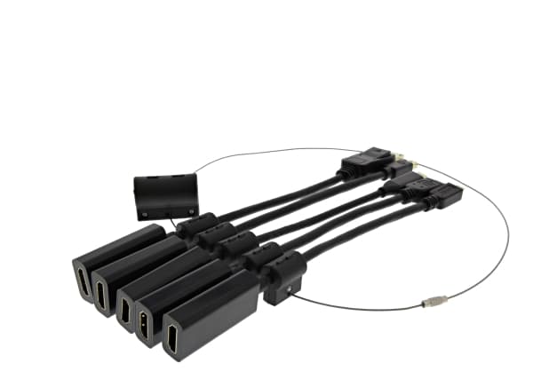 Modulært sett med HDMI-adaptere DELTACO, USB-C, mDP, DP, Mini, Micro, svart / HDMI-AR10 / 1902496