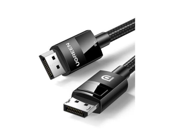 Ugreen - DisplayPort-kabel - DisplayPort (hann) til DisplayPort (hann) - DisplayPort 1.4 - 1 m - 4K-støtte, 8K-støtte - svart