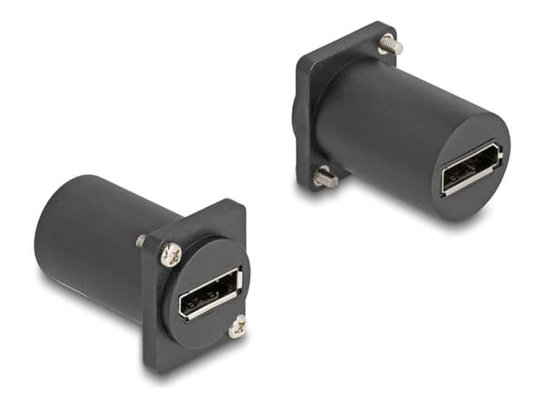 Delock D-Type Module - Modulær innsats - panelmonterbar - DisplayPort - svart