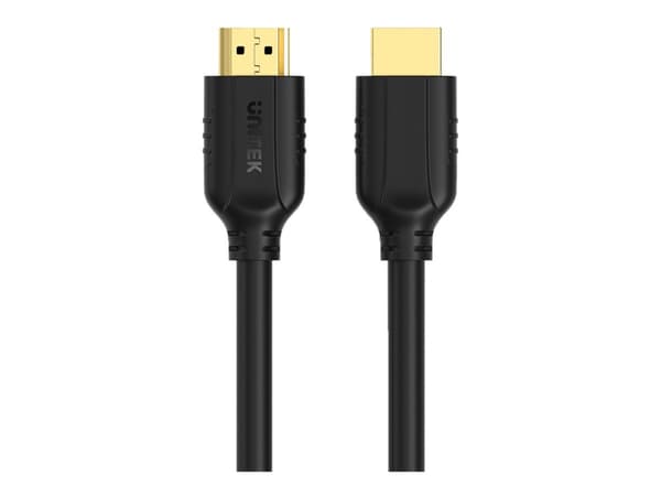 Unitek - High Speed - HDMI-kabel - HDMI hane till HDMI hane - 10 m - svart - 4K60Hz (3840 x 2160) stöd, tvinnad