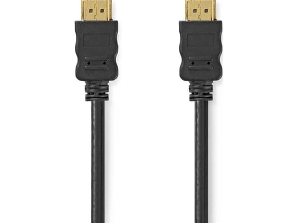 Nedis CVGL34000BK10, 10 m, HDMI Typ A (standard), HDMI Typ A (standard), 3D kompatibilitet, 10,2 Gbit/s, Svart